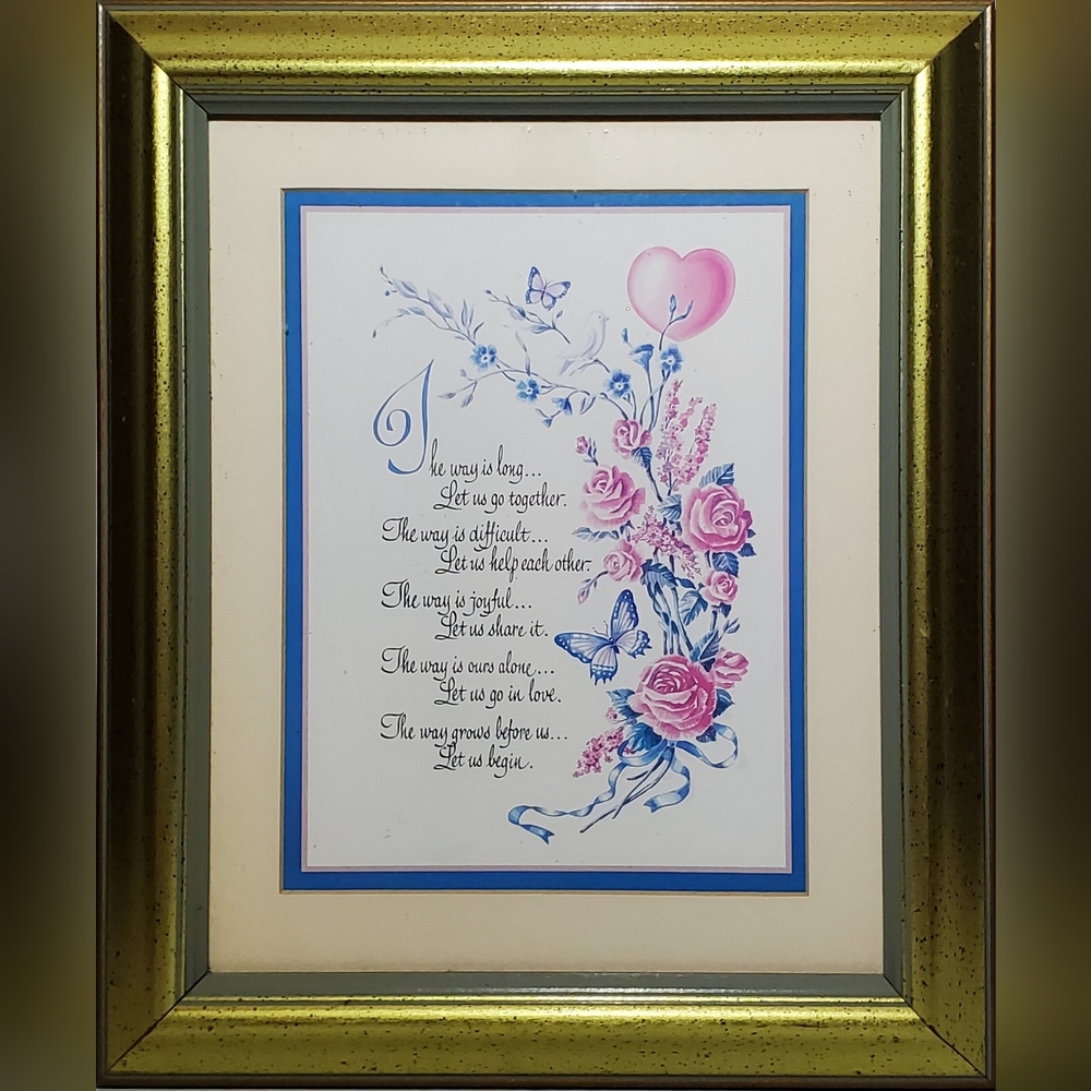 The way is long... Inspirational Framed Art Print See Description